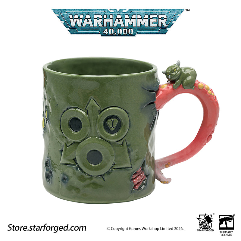 Starforged Warhammer 40K Chaos Gods Dark Gods The Plague Lord Nurgle Pustulent Beverage Mug All the Chaos gods are embodiments of the hopes, fears and other strong emotions and concepts generated by the mortal races. In Nurgle's case, the source of power is insecurity, denial, self-delusion and the living's fear of inevitable death and disease, as well as their unconscious response to that fear, which is the "power of life", the motivating power of mankind and other races. 