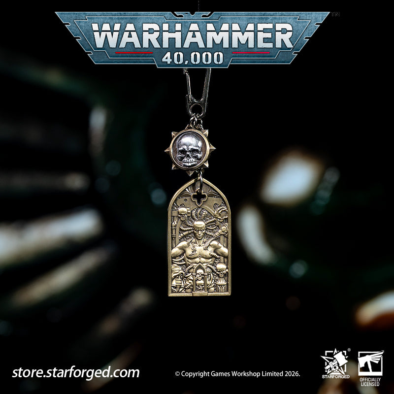 STARFORGED Warhammer 40K Space Marines Adeptus Astartes The Process of Initiation Keyring | Warhammer Gifts | Warhammer Accessories