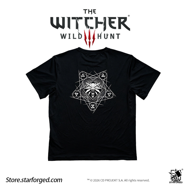 Starforged The Witcher 3: Wild Hunt Witcher3 Themed Signs T-Shirt Game Merchandise Officially Authorized The School of the Wolf, to which the undisputed protagonist of The Witcher 3 belongs, can be considered the most direct successor of the Witcher Order. After many groups of witchers left the Order, the pioneers of the Wolf School remained in Castle Morgraig for a long time before eventually departing. They journeyed west into Kaedwen, chose the wolf as their emblem, and established their own school.  The