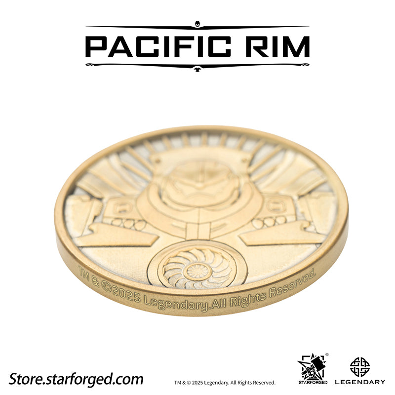 Starforged Pacific Rim PPDC Mark-3 Ace Jaeger – Gipsy Danger Themed Commemorative Coin Gift Official License Gipsy Danger, a Mark-3 Jaeger from the film Pacific Rim, was constructed in Alaska and activated on July 10, 2017. Standing 79 meters tall and weighing 1,980 tons, it is equipped with the "Blue Spark" 4.1 processing unit and powered by an "Arc-9" nuclear vortex turbine.Its combat style is rooted in street fighting techniques, and it is armed with retractable Plasma Cannons on both arms. Designed for 