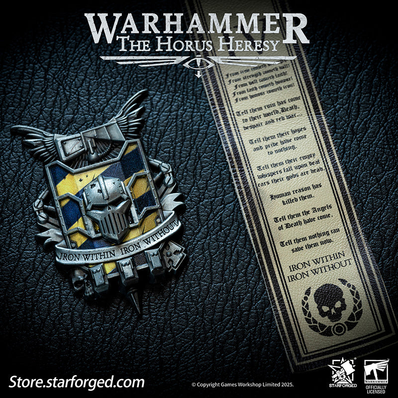 Starforged Warhammer 40K 4th Legion Iron Warriors Honour Badge Of Warsmith Seal Badge The history of the IVth Legion traces back to the final days of the Unification Wars on Terra. Created as part of the Emperor's grand design, the Iron Warriors rapidly expanded during the conflicts, their gene-seed demonstrating remarkable adaptability that allowed the Legion to swiftly integrate new recruits and resources - forming the unyielding foundation for the Great Crusade.