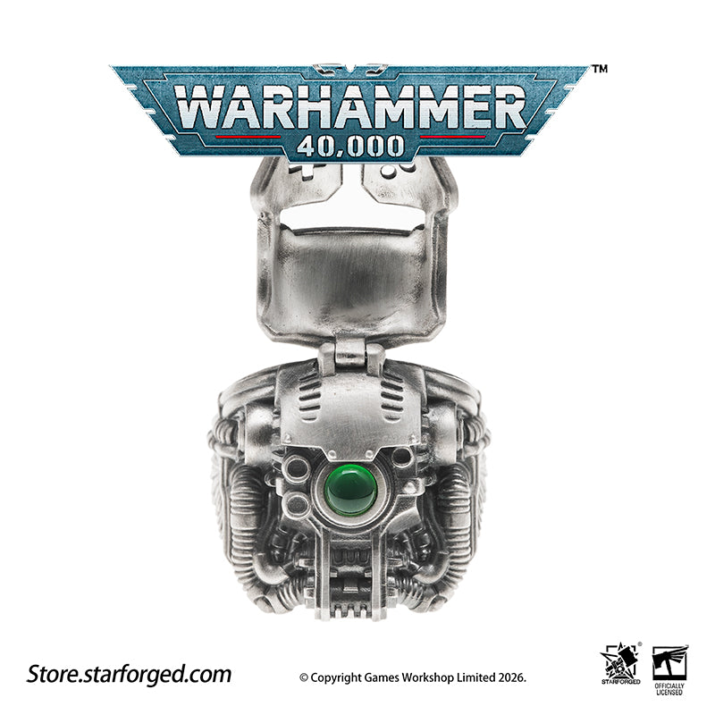 Warhammer 40K Questor Imperialis Helmring Adeptus Mechanicus Titan Culture Ring by Starforged