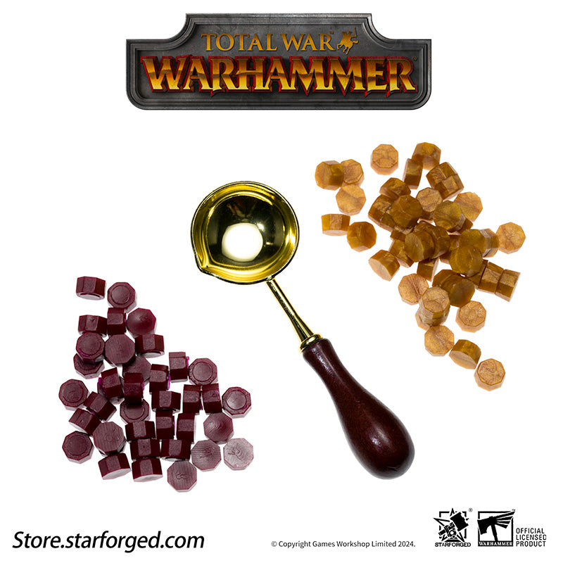 Starforged Warhammer Total War Seal of the Emperor Karl Franz Prince Atldorf Wax Seal Collectible Coin Set Other