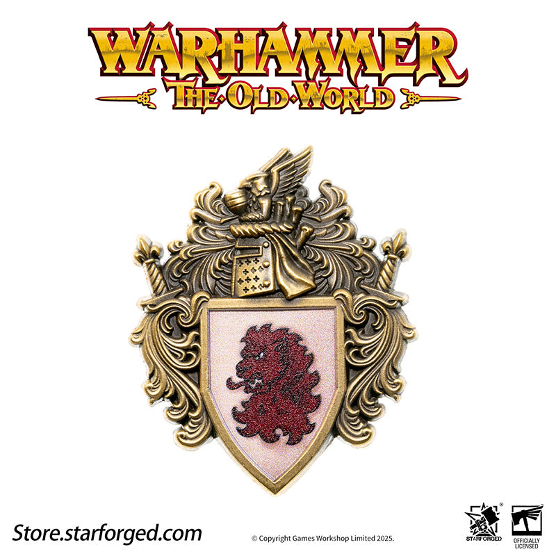 Starforged Warhammer Old World Ducal Shield of Bretonnia Faction Banner Badge