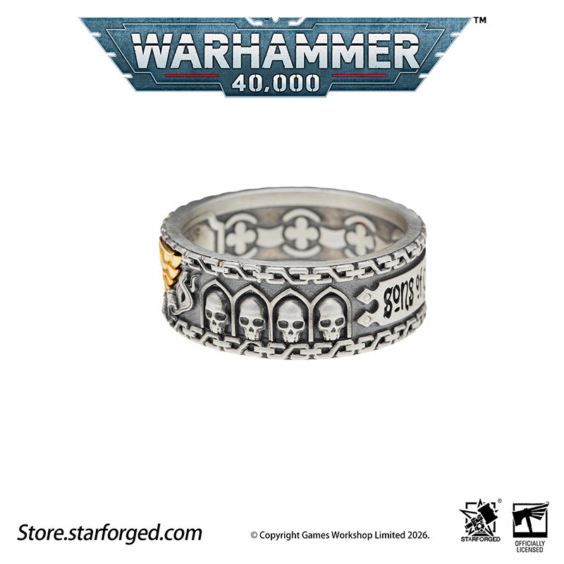 Starforged Warhammer 40K Dark Angels Space Marines Sons of Caliban Ring Accessories Game Merchandise Warhammer Gifts Fashion Accessories The Watchers in the Dark are a distinct race dwelling aboard the Rock, the Dark Angels mobile fortress-monastery.&nbsp; Small of stature and robed in long vestments, they possess an innate gift to ward off daemonic entities of Chaos, an affinity akin to the rare, enigmatic Untouchables who nullify surrounding warp energies.