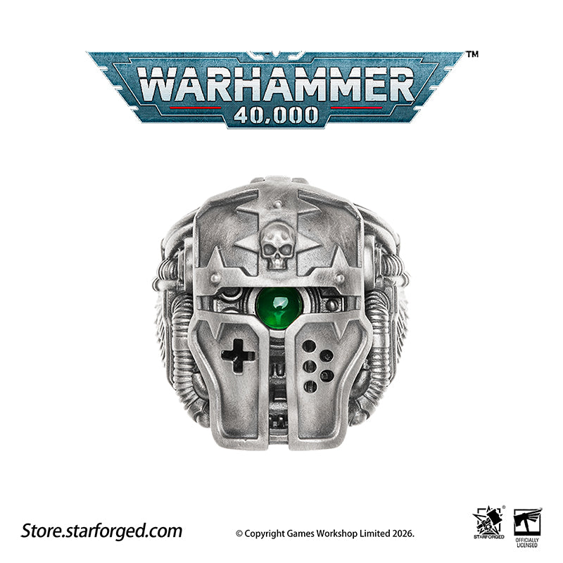 Warhammer 40K Questor Imperialis Helmring Adeptus Mechanicus Titan Culture Ring by Starforged