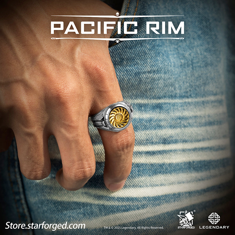 Starforged Pacific Rim Arc-9 Reactor – Pacific Rim Themed Ring Men's Jewelry Accessories Gift Official License Gipsy Danger, also known as "Gypsy Crisis," is a third-generation Jaeger constructed in Alaska, USA, and operated under the banner of the United States of America. As the protagonist Jaeger in Pacific Rim, it was one of the final four Jaegers to participate in the Battle of Hong Kong and the mission to destroy the Breach.Gipsy Danger stands broad-shouldered and moves into combat with the confident 