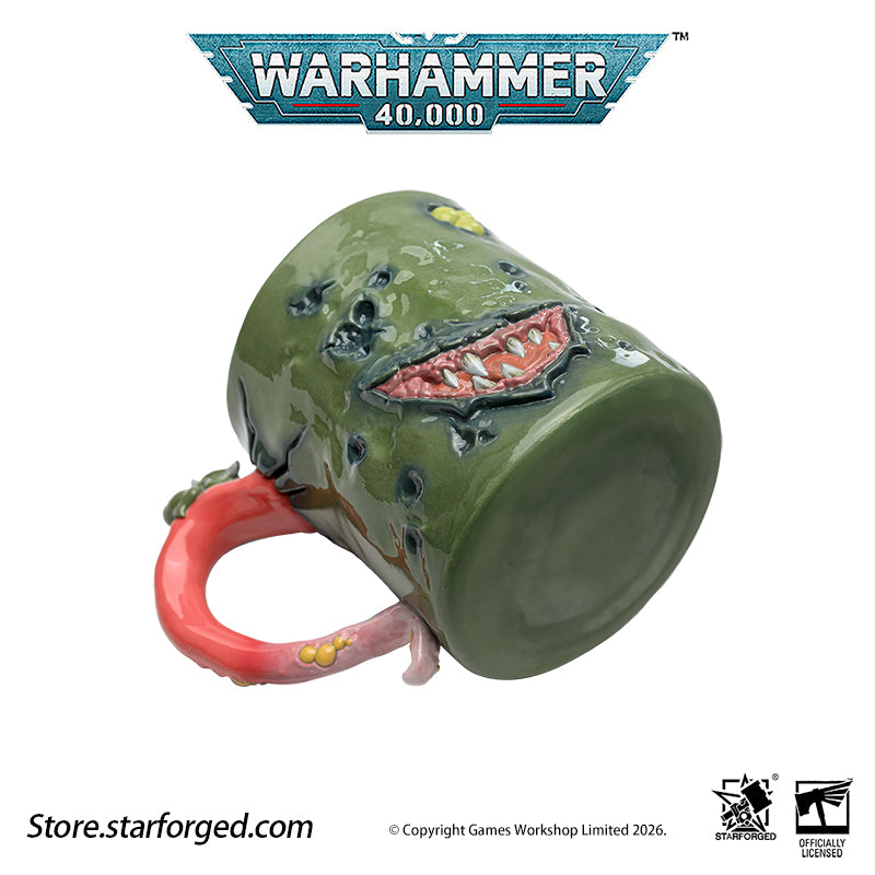 Starforged Warhammer 40K Chaos Gods Dark Gods The Plague Lord Nurgle Pustulent Beverage Mug All the Chaos gods are embodiments of the hopes, fears and other strong emotions and concepts generated by the mortal races. In Nurgle's case, the source of power is insecurity, denial, self-delusion and the living's fear of inevitable death and disease, as well as their unconscious response to that fear, which is the "power of life", the motivating power of mankind and other races. 