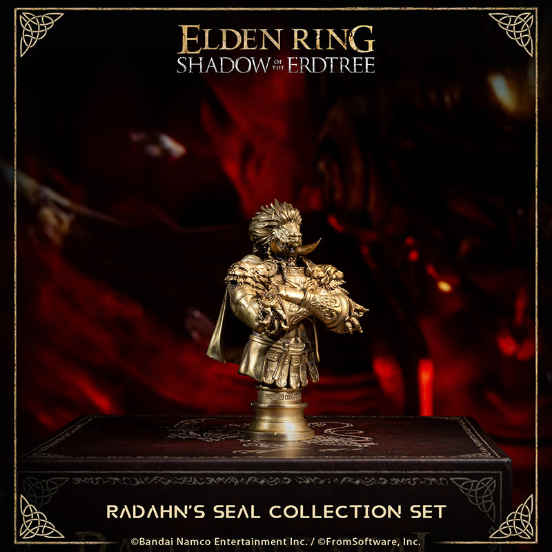 Starscourge Radahn Starforged ELDEN RING Radahn Sealing Wax Statue Commemorative Coins Game Merchandise Officially Authorized "The Red Lion General wielded gravitational powers which he learned in Sellia during his younger days. All so he would never have to abandon his beloved but scrawny steed."