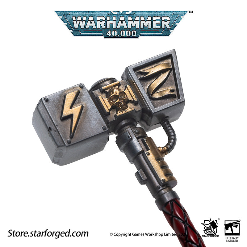 Starforged Warhammer 40000 Thunder hammer & Thunderhead KeyChain Space Marines Astartes WH40 Jewelry