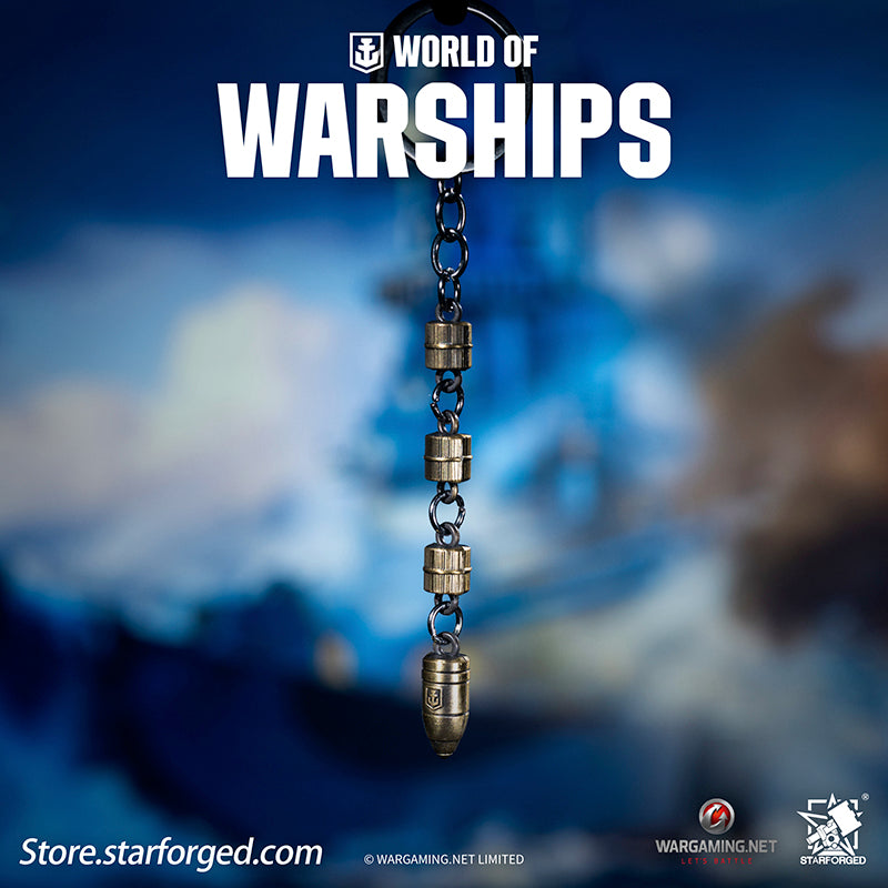Starforged World of Warships WOWS Battleship World Bullet Launch Keychain Game Peripherals Wargaming License