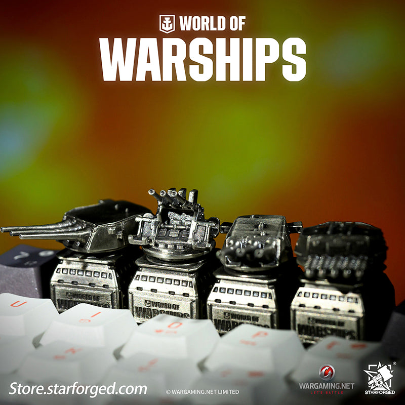 Starforged World of Warships Armament Turret Keyboard Keycaps Game Peripherals Official Authorization