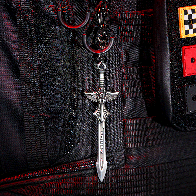 Starforged Warhammer 40K Dark Angels Sword of Caliban  2023 New Men's Keychain Christmas Gift Boyfriend