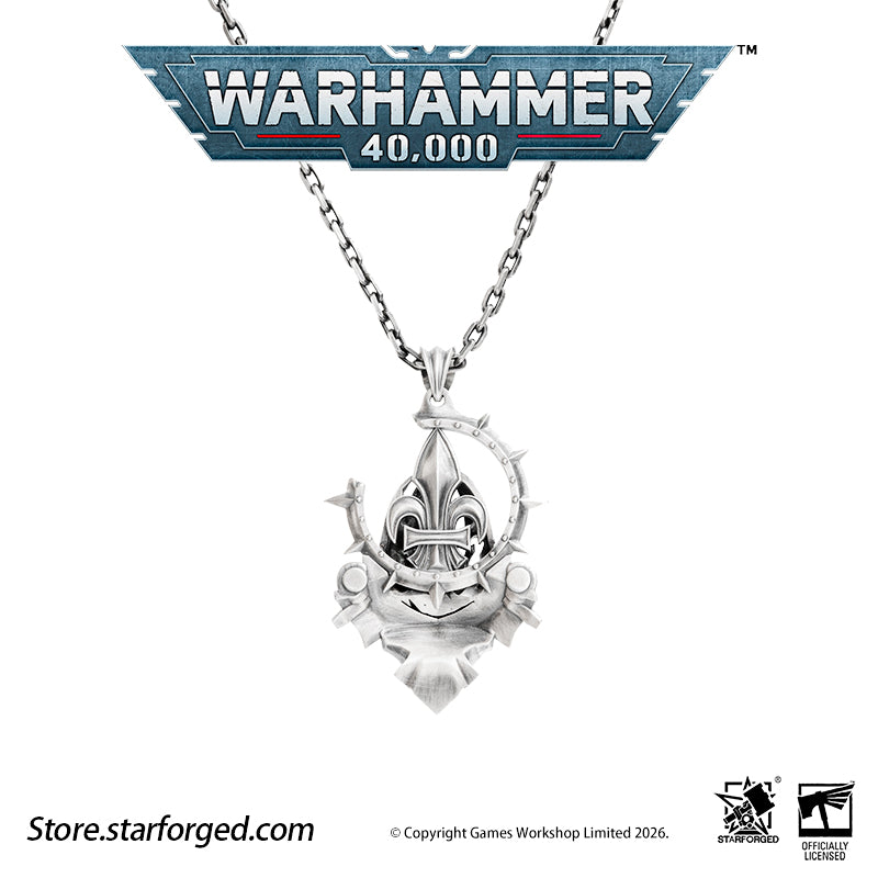 Starforged Warhammer 40K Adepta Sororitas Artificer Reliquia Sororitas Pendant Silver Necklace Warhammer Gifts Fashion Accessories