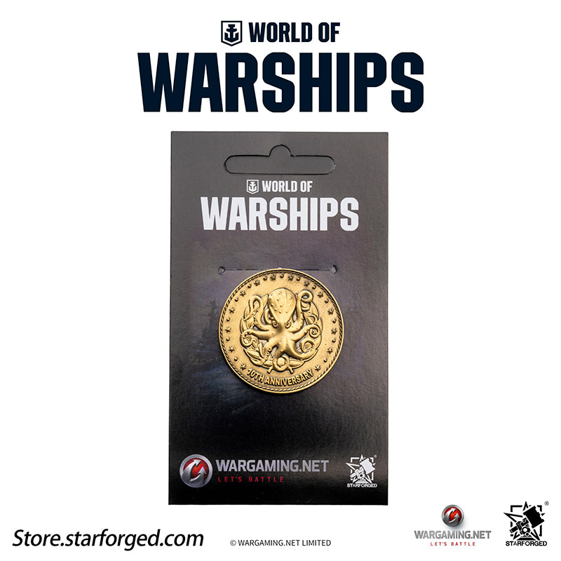 Starforged World of Warships WOWS 10th Anniversary Collectible Coin Game Peripherals Wargaming License