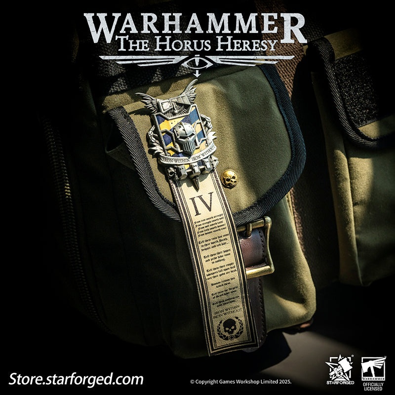 Starforged Warhammer 40K 4th Legion Iron Warriors Honour Badge Of Warsmith Seal Badge The history of the IVth Legion traces back to the final days of the Unification Wars on Terra. Created as part of the Emperor's grand design, the Iron Warriors rapidly expanded during the conflicts, their gene-seed demonstrating remarkable adaptability that allowed the Legion to swiftly integrate new recruits and resources - forming the unyielding foundation for the Great Crusade.