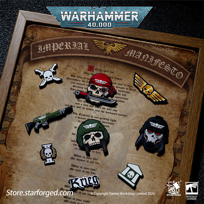 Starforged Warhammer 40K Astra Militarum Patch Collection Warhammer Gifts Fashion Accessories