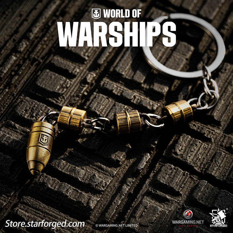 Starforged World of Warships WOWS Battleship World Bullet Launch Keychain Game Peripherals Wargaming License