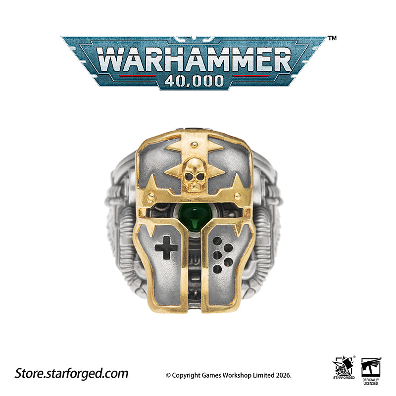 Warhammer 40K Questor Imperialis Helmring Adeptus Mechanicus Titan Culture Ring by Starforged