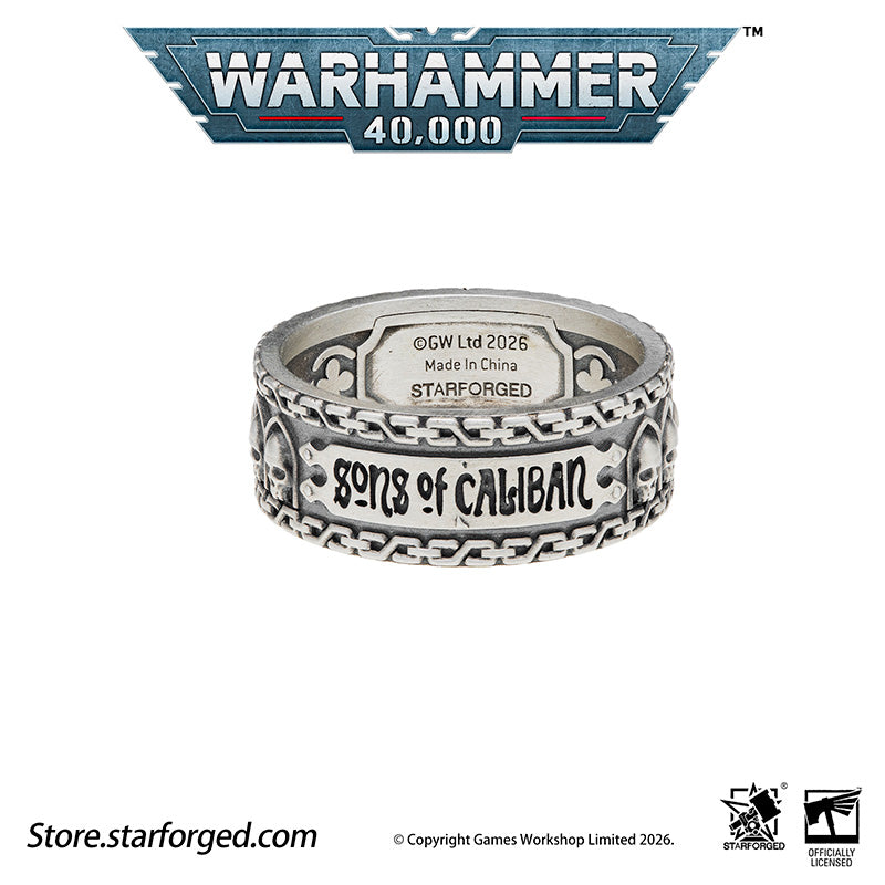 Starforged Warhammer 40K Dark Angels Space Marines Sons of Caliban Ring Accessories Game Merchandise Warhammer Gifts Fashion Accessories The Watchers in the Dark are a distinct race dwelling aboard the Rock, the Dark Angels mobile fortress-monastery.&nbsp; Small of stature and robed in long vestments, they possess an innate gift to ward off daemonic entities of Chaos, an affinity akin to the rare, enigmatic Untouchables who nullify surrounding warp energies.