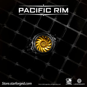 Starforged Pacific Rim Arc-9 Reactor – Pacific Rim Themed Ring Silver