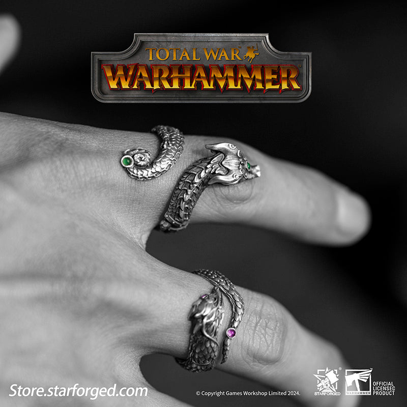 Starforged  Total War Warhammer III Dragons of Cathay  Zhao Ming & Miao Ying Dragon Ring Game Peripherals Set