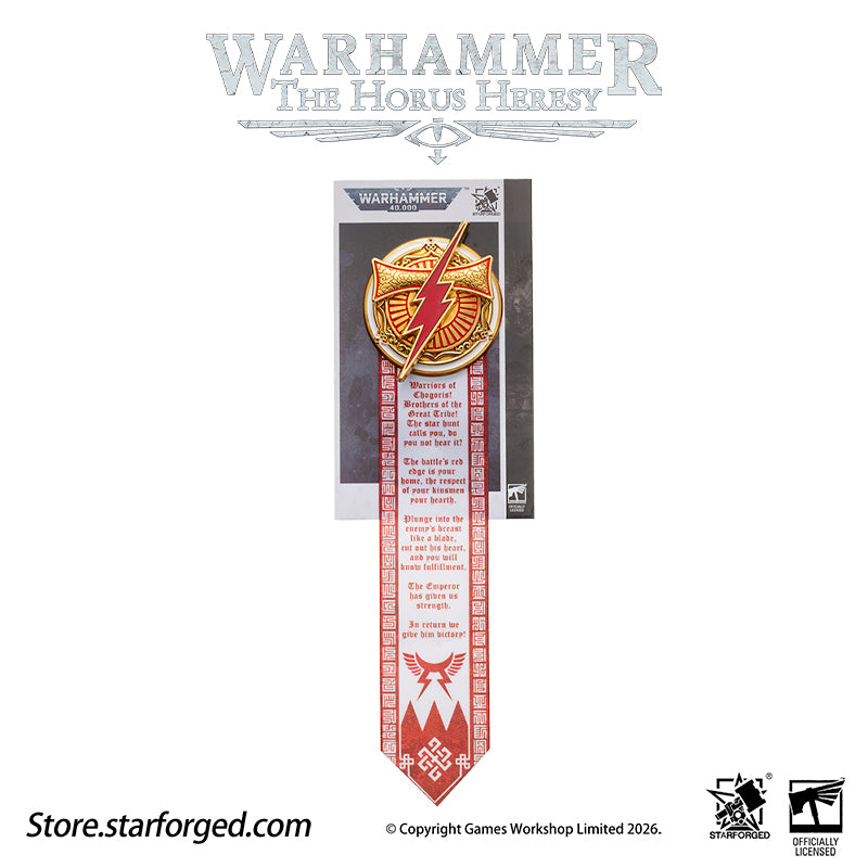 Starforged Warhammer 30K Space Marines White Scar Scroll Pin Heavy Badge Men's Fashion Jewelry Pin Badge The White Scars (known to themselves as the Ordu of Jaghatai), originally known as the Star Hunters were the V Legion of the original twenty Space Marine Legions of the First Founding. Their Primarch is Jaghatai Khan. During the Horus Heresy the White Scars remained loyal to the Emperor, after which they reorganised and split into Chapters. Drawing on the tribal savagery of their homeworld, the White Sca
