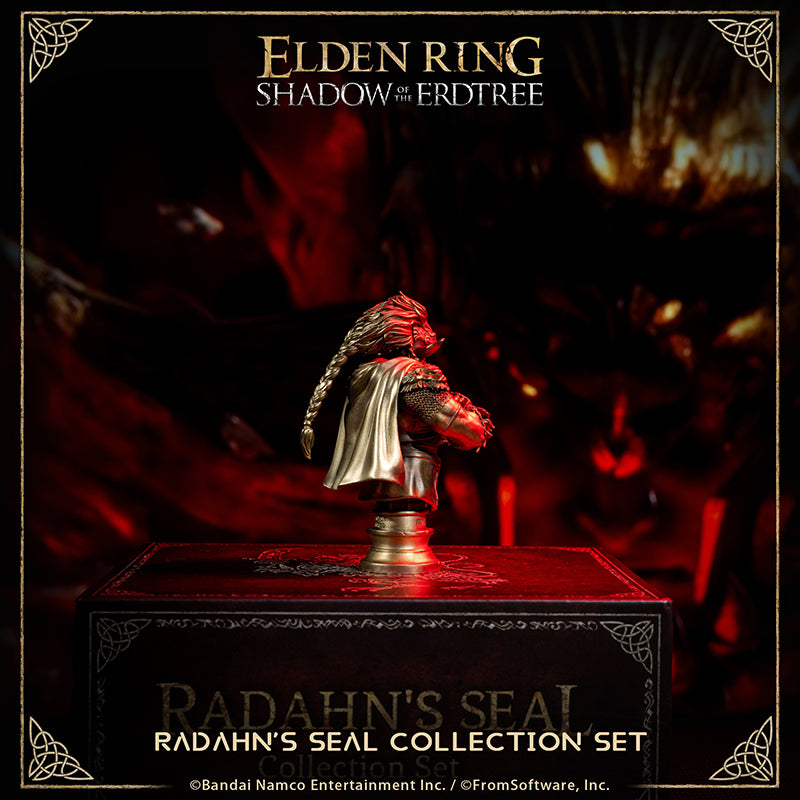 Starscourge Radahn Starforged ELDEN RING Radahn Sealing Wax Statue Commemorative Coins Game Merchandise Officially Authorized "The Red Lion General wielded gravitational powers which he learned in Sellia during his younger days. All so he would never have to abandon his beloved but scrawny steed."