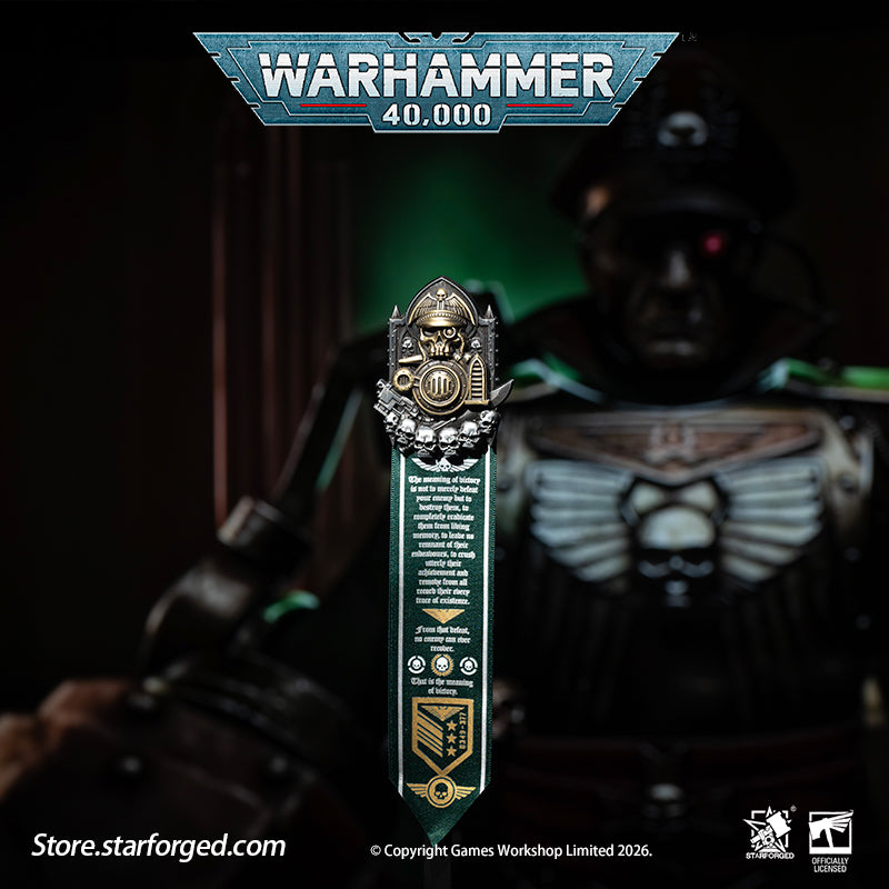 Starforged Warhammer 40K Astra Militarum Scroll Seal (Armageddon “Old One Eye” Honor Badge) Men's Fashion Accessories Armageddon is burning  The endless hordes of Orks press in without cease, and the defenders of the Imperium stand on the brink of collapse. Only one man could pull this world back from the fate of annihilation.  The Second War for Armageddon was a massive WAAAGH! launched by the Ork Warlord Ghazghkull Mag Uruk Thraka. Imperial command faltered under poor leadership
