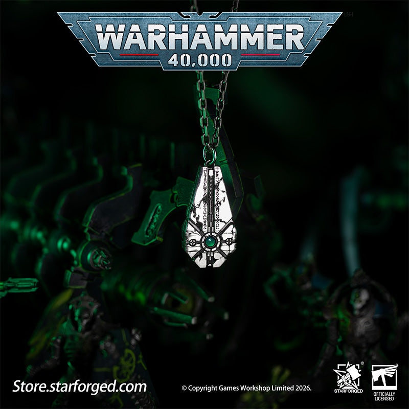 Warhammer 40K Starstele of Dominion Pendant Necrons Necklace by Starforged