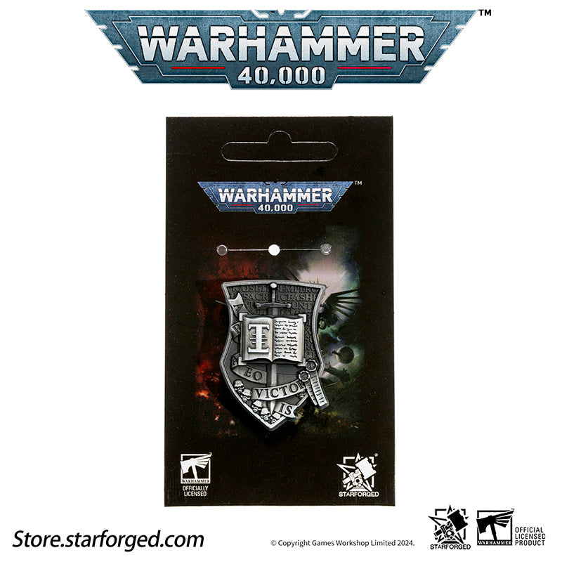 Starforged Warhammer 40K Chapter Icon Grey Knight  Death Watch Space Wolves Pin Badge Men's Accessories