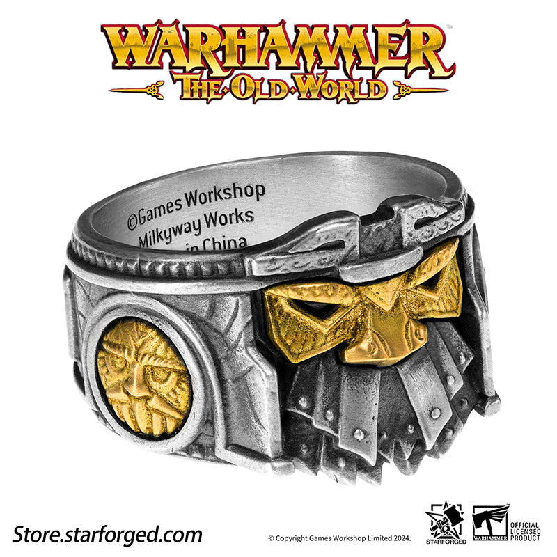 Starforged Duardin Ironbreaker Rune Ring Warhammer the Old World  Men's fashion accessories