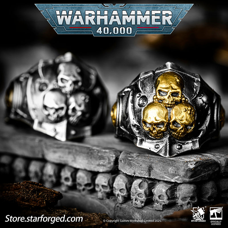 Starforged Warhammer 40K Ring of the Plague Dominus Death Guard Sliver Rings Accessories Jewelry The Death Guard were the XIV Astartes Legion, gene-sons of Mortarion. Once loyal sentinels of the Imperium, they turned against the Emperor during the galaxy-shattering Horus Heresy.For ten millennia since, they have stalked the stars as Nurgle's Chosen - living vessels of countless pestilences, silently spreading death and corruption across worlds. 
