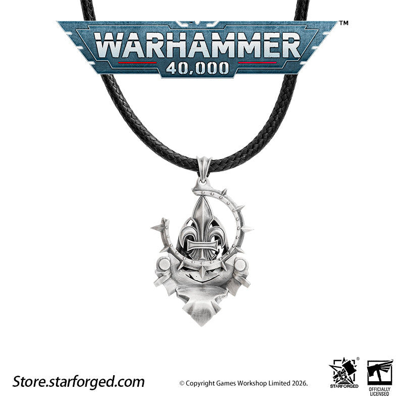 Starforged Warhammer 40K Adepta Sororitas Artificer Reliquia Sororitas Pendant Silver Necklace Warhammer Gifts Fashion Accessories