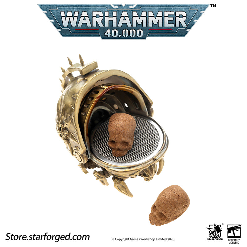 Starforged Warhammer 40K Chaos Space Marines Dark Mechanicum Thurible Incense Burner Men's Fashion Jewelry