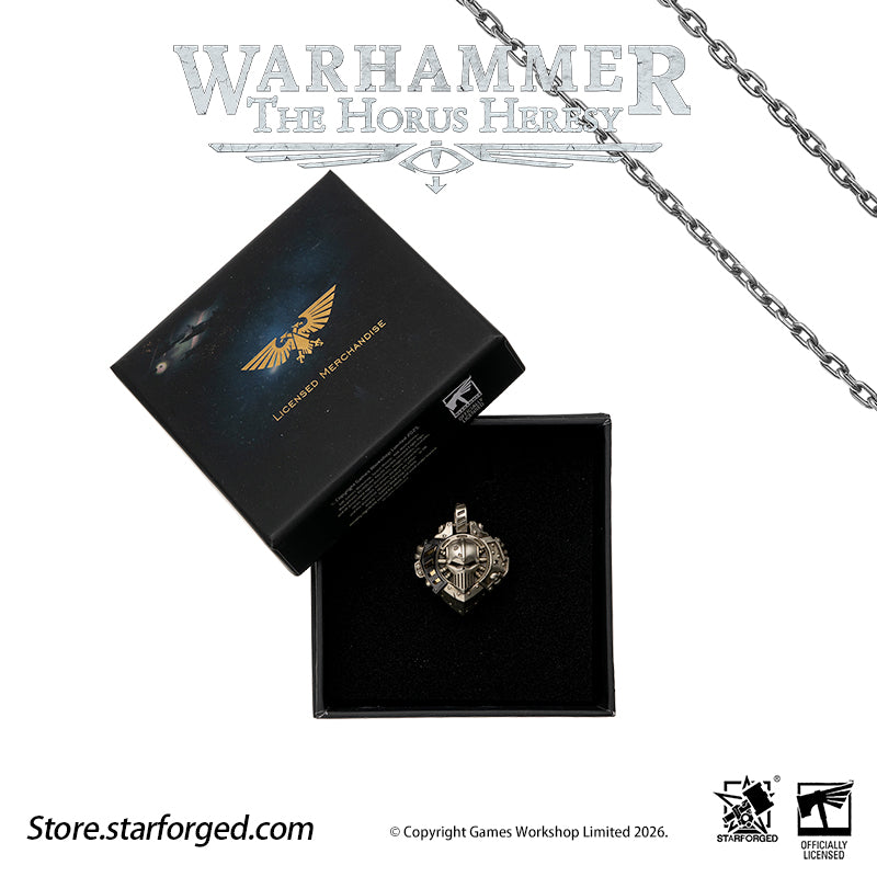 Starforged Warhammer 30K Iron Warriors Heart of Iron Necklace Pendant Warhammer Gifts Fashion Accessories