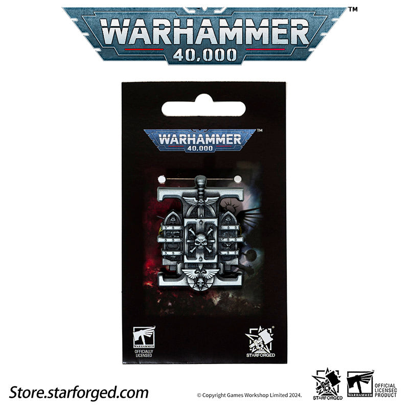 Starforged Warhammer 40K Chapter Icon Grey Knight  Death Watch Space Wolves Pin Badge Men's Accessories