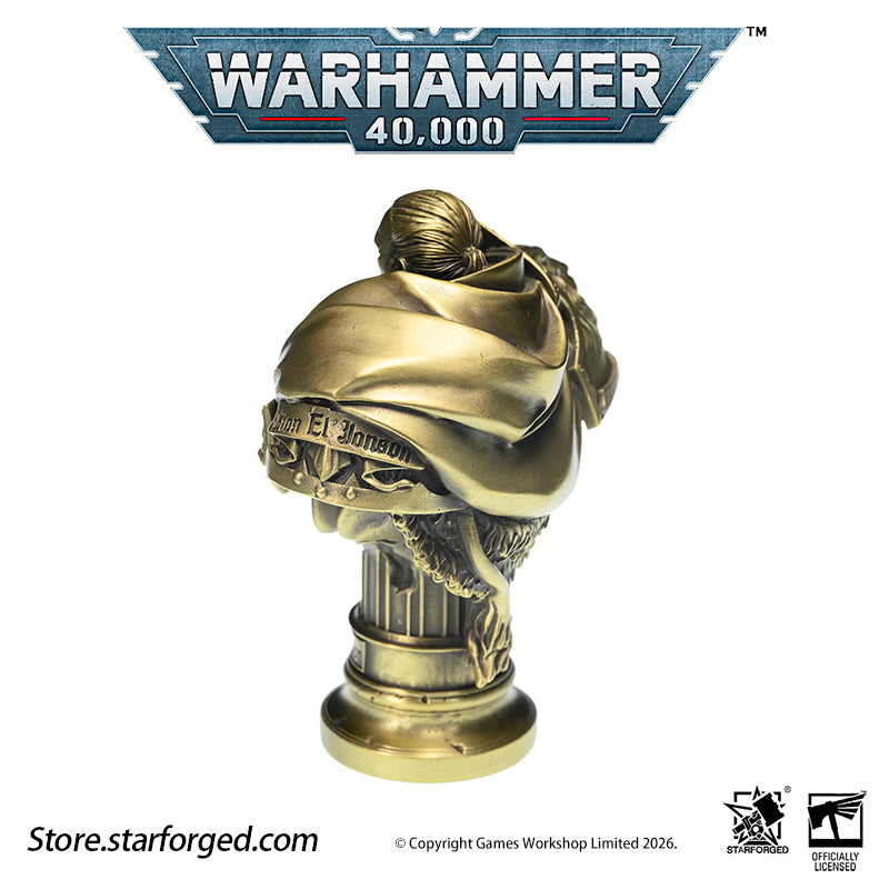 Starforged Warhammer 40K Dark Angel  Lion El'Jonson Bronze Bust Seal Wax  & Coin Set Other
