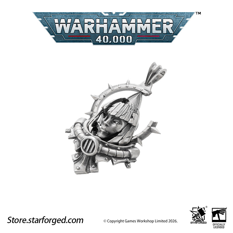 Starforged Warhammer 40K Adepta Sororitas Artificer Reliquia Sororitas Pendant Silver Necklace Warhammer Gifts Fashion Accessories