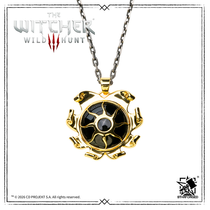 Starforged The Witcher 3: Wild Hunt Nilfgaardian Royal Pendant Silver Pendant Game Merchandise Officially Authorized The Nilfgaardian Empire is the most powerful empire in the known world and in history. Located in the south of the continent, it boasts formidable military forces and elite commanders.  Its capital is the City of Golden Towers, situated on the banks of the Alba River. The empire continuously expands its territory by conquering neighboring lands through both military might and political maneuv
