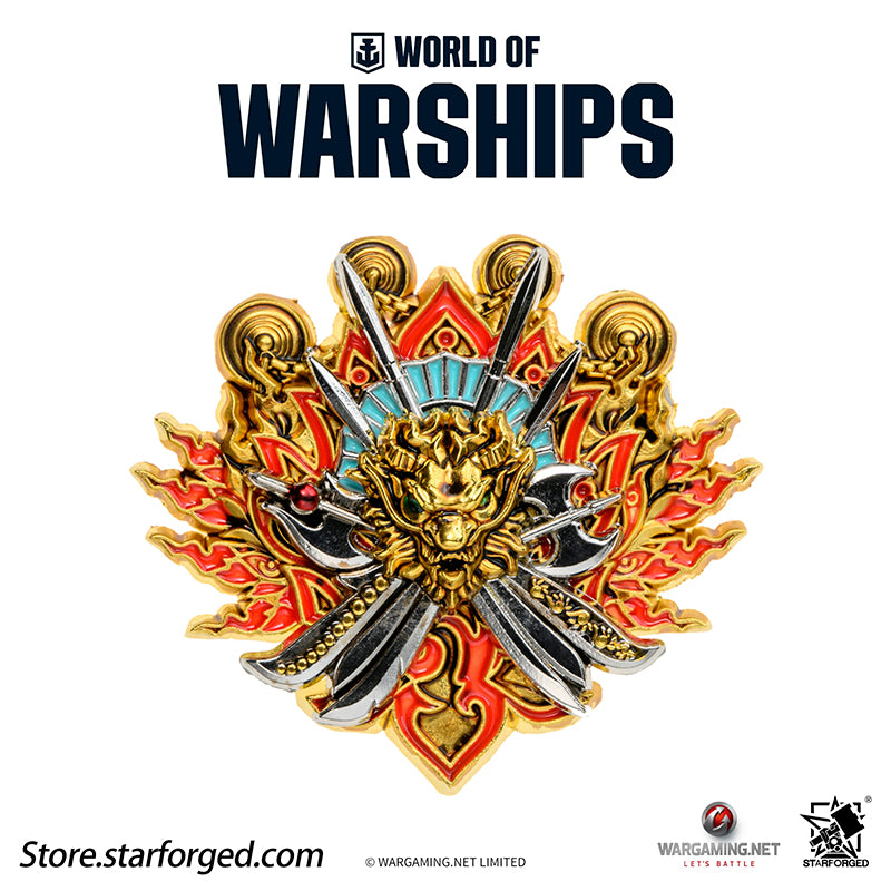 Starforged World of Warships Metal Badge Pin Brooch Badge Game Peripherals Wargaming License