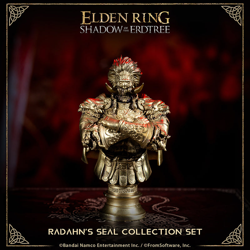 Starscourge Radahn Starforged ELDEN RING Radahn Sealing Wax Statue Commemorative Coins Game Merchandise Officially Authorized "The Red Lion General wielded gravitational powers which he learned in Sellia during his younger days. All so he would never have to abandon his beloved but scrawny steed."