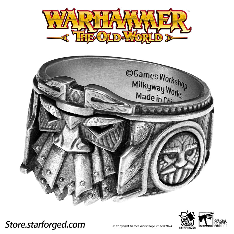 Starforged Duardin Ironbreaker Rune Ring Warhammer the Old World  Men's fashion accessories  New Version Sales Will Begin Soon