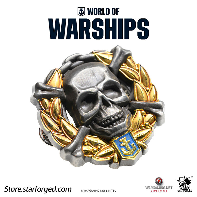 Starforged World of Warships Achievements Commemorative Pin Brooch Badge Game Peripherals Wargaming License