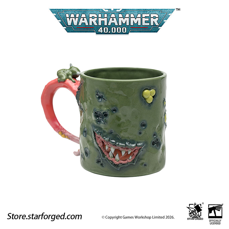 Starforged Warhammer 40K Chaos Gods Dark Gods The Plague Lord Nurgle Pustulent Beverage Mug All the Chaos gods are embodiments of the hopes, fears and other strong emotions and concepts generated by the mortal races. In Nurgle's case, the source of power is insecurity, denial, self-delusion and the living's fear of inevitable death and disease, as well as their unconscious response to that fear, which is the "power of life", the motivating power of mankind and other races. 