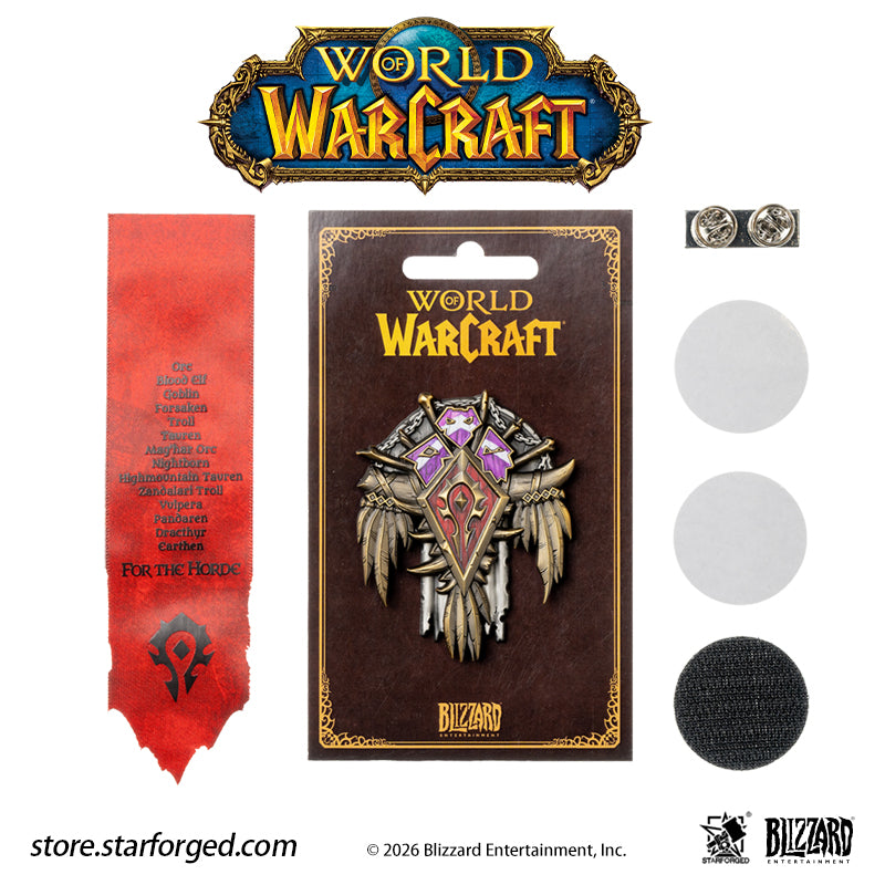 STARFORGED World of Warcraft Faction Metal Badges | Men's Fashion Accessories | Officially Authorized | WOW Gifts