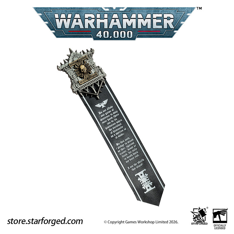 Starforged Warhammer 40K Space Marines Deathwatch Scroll Seal Pin Heavy Badge Warhammer Gifts The Deathwatch are an elite formation of exemplary warriors selected from the finest Space Marine Chapters. Each is a paragon of combat and an expert in defeating xenos plots to destroy the Imperium  Show your commitment to defeating the alien foes of the God Emperor with this DeathWatch Scroll Seal