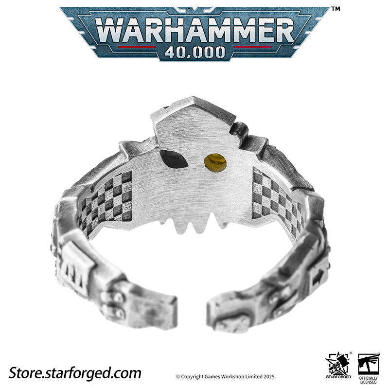 Starforged Warhammer 40K The couple ring of Gork and Mork Greenskins Orkz Sliver Rings Accessories Jewelry The Orkz, a galactic plague, universally dismissed as savages... until they pull bigger guns and choppas from their makeshift pockets. These greenskins are every faction's nemesis in the 40K universe. Across the stars, all civilizations encounter Orkz under the worst possible circumstances, proving the galaxy's iron law: "If ya don't come to da fight, da fight comes to ya!"Orkz gather in tribes, 