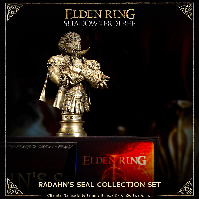 Starscourge Radahn Starforged ELDEN RING Radahn Sealing Wax Statue Commemorative Coins Game Merchandise Officially Authorized "The Red Lion General wielded gravitational powers which he learned in Sellia during his younger days. All so he would never have to abandon his beloved but scrawny steed."
