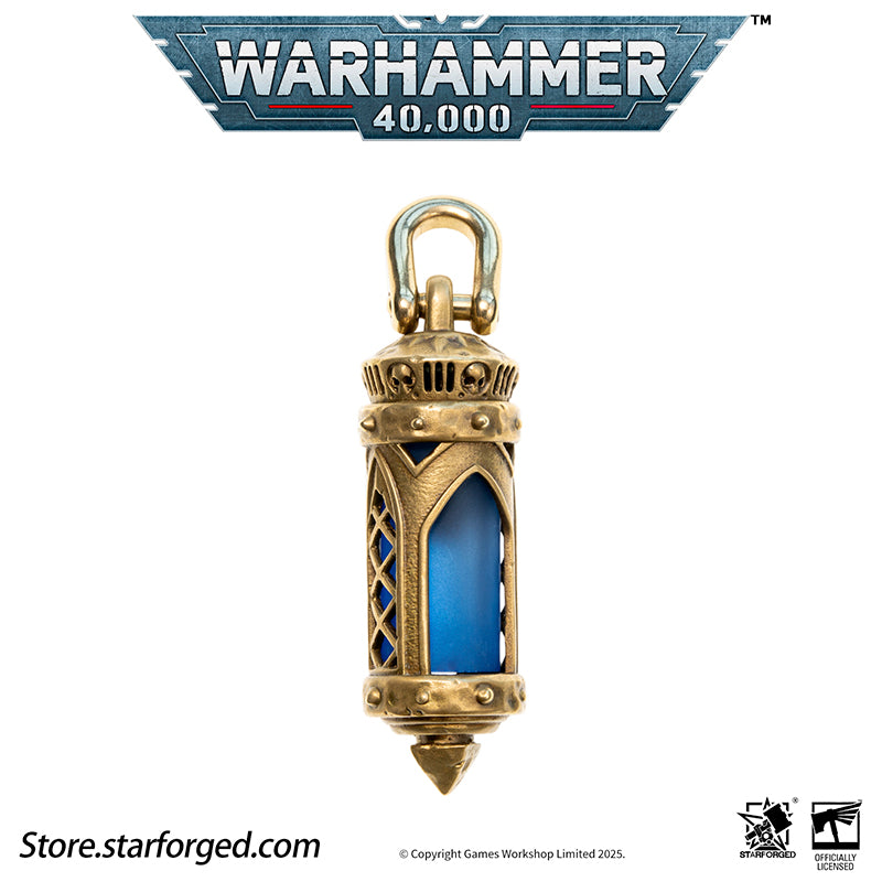 Starforged Warhammer 40K Space Marine Adeptus Astartes Martyrs Reliquary Pendant Men's Jewelry Accessories A reliquary is a significant vessel used in religious art collections for preserving sacred relics, typically crafted from precious metals and enamels. By physically enclosing holy objects, the reliquary enhances their sanctity, embodying a design philosophy shared with covered altarpieces in the tradition of "veiled art."This form of encasement not only protects the relic but also serves to impart rel